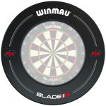Falvédő dart tábla köré, Winmau PDC logós fekete