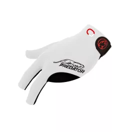   Biliárdkesztyű Predator Second Skin, 3-Finger, Jasmin Ouschan White S/M jobb kezeseknek