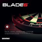Darts tábla Winmau Blade 6 falvédővel, két szett nyíllal, startvonallal, kiszállóval