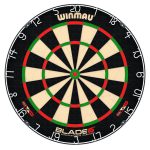 Darts tábla Winmau Blade 6 PDC falvédővel, két szett nyíllal, startvonallal, kiszállóval