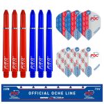 Darts tábla Winmau Blade 6 PDC falvédővel, két szett nyíllal, startvonallal, kiszállóval