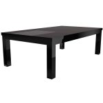 Rasson Penelope 8' biliárdasztal-étkező asztal magas fényű fekete