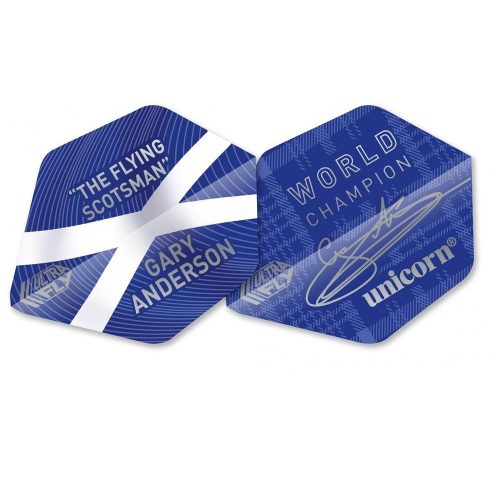 Dart toll Unicorn Ultra fly.75 W/C Gary Anderson AR1, kék