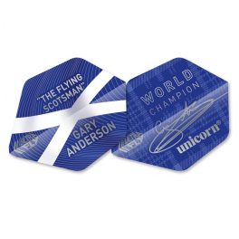 Dart toll Unicorn Ultra fly.75 W/C Gary Anderson AR2, kék