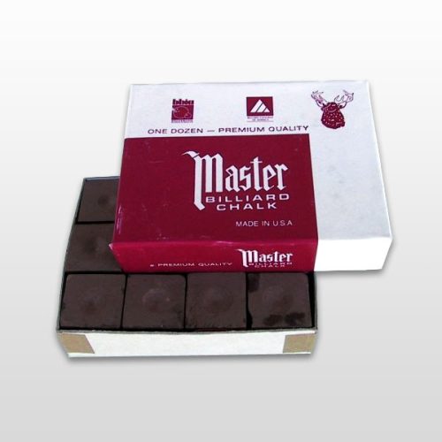 Biliárdkréta Master, barna, 12db-os