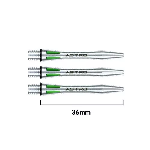 Dart szár rövid Winmau Astro, aluminium zöld 35mm