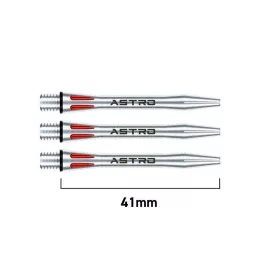 Dart szár közepes Winmau Astro, aluminium piros 41mm