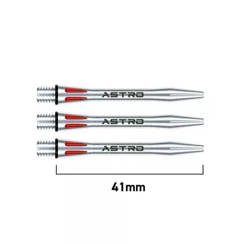 Dart szár közepes Winmau Astro, aluminium piros 41mm