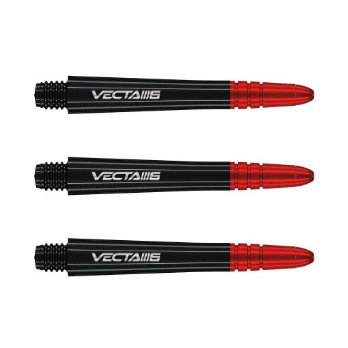 Dart szár hosszú Winmau Vecta Blade 6, műanyag, piros fém toppal 41mm