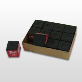 Biliárd kréta MASTER, fekete 12db-os