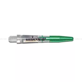   Dart szár közepes Unicorn Gripper Zero Degree, átlátszó-zöld 40mm (készlet erejéig)