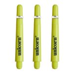 Darts szár extra rövid Unicorn Gripper4 neon, citromsárga  29mm