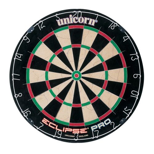 Darts tábla, Unicorn Eclipse Pro, élezett dróttal, verseny minőségű, sisalból