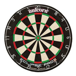   Darts tábla, Unicorn Eclipse Pro2 PDC, élezett dróttal, verseny minőségű, sisalból