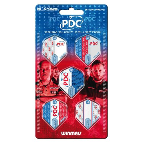 Darts toll készlet Winmau PDC Prism, öt szett egyben