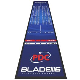 Winmau Outshot darts szőnyeg, kiszállóval, 60cm széles