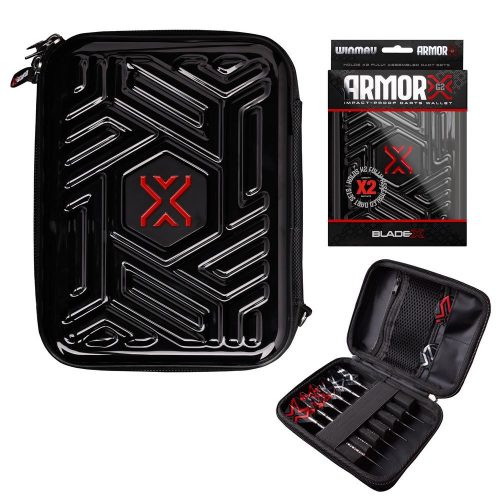 Darts tok Winmau Blade X Armor G2 - fekete, két szett tárolására
