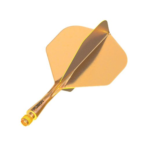 Darts toll és szár egyben Winmau Fusion narancssárga, standard toll és rövid szár