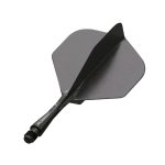 Darts toll és szár egyben Winmau Fusion fekete, No2 toll és rövid szár