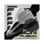 Darts toll és szár egyben Winmau Fusion fehér, No2 toll és rövid szár