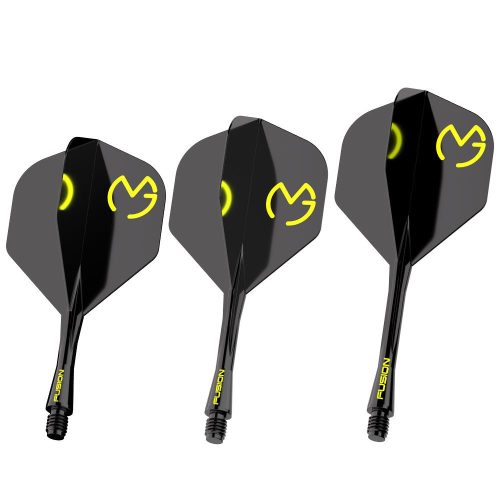 Darts toll és szár egyben Winmau Fusion MvG Pac Man, No2 toll és rövid szár