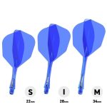 Darts toll és szár egyben Winmau Fusion kék, No6 toll és hosszú szár