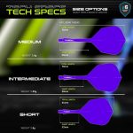 Darts toll és szár egyben Winmau Fusion lila, No6 toll és közepes szár