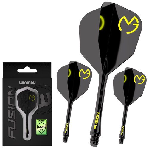 Darts toll és szár egyben Winmau Fusion MvG Pac Man, No6 toll és rövid szár