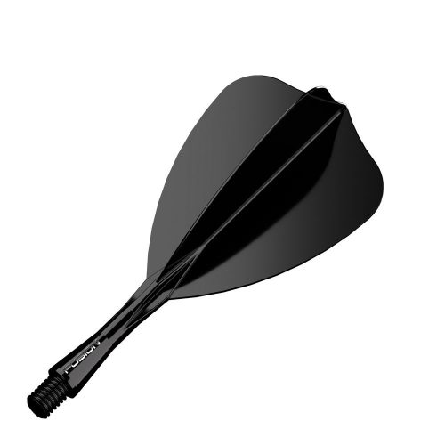 Darts toll és szár egyben Winmau Fusion Arrow, fekete toll és rövid szár