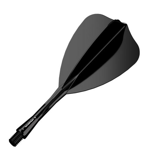 Darts toll és szár egyben Winmau Fusion Arrow, fekete toll és közepes szár