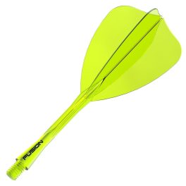   Darts toll és szár egyben Winmau Fusion Arrow toll és hosszú szár, átlátszó sárga