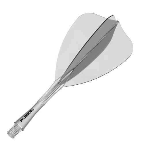 Darts toll és szár egyben Winmau Fusion Arrow toll és közepes szár, átlátszó
