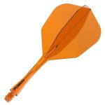 Darts toll és szár egyben Winmau Fusion No6 toll és közepes szár, átlátszó narancssárga