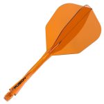 Darts toll és szár egyben Winmau Fusion No6 toll és hosszú szár, átlátszó narancssárga
