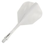 Darts toll és szár egyben Winmau Fusion No6 toll és közepes szár, átlátszó fehér