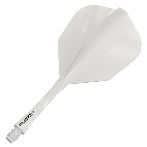 Darts toll és szár egyben Winmau Fusion No6 toll és közepes szár, átlátszó fehér