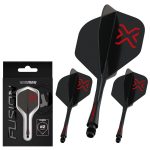 Darts toll és szár egyben Winmau Fusion Blade X fekete, No2 toll és közepes szár