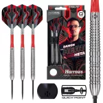 Darts szett steel Harrows QP Damon Heta Natural, 21g 90% wolfram