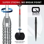 Darts szett steel Harrows QP Damon Heta Natural, 21g 90% wolfram