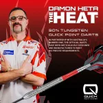 Darts szett steel Harrows QP Damon Heta Natural, 25g 90% wolfram