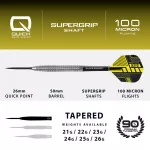 Darts szett steel Harrows QP NX90 Tapered, 23g 90% wolfram