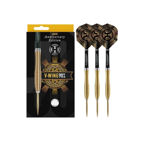 Dart szett steel Harrows Anniversary Edition V-Wing, 25g, 90% wolfram