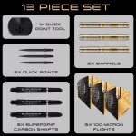 Darts szett steel Harrows QP Chizzy Series 2, 23g 90% wolfram
