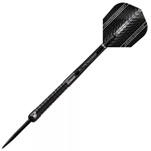 Dart szett steel Harrows Supergrip Black Edition 21g, 90% wolfram