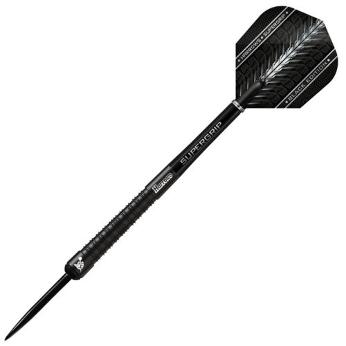 Dart szett steel Harrows Supergrip Black Edition 22g, 90% wolfram