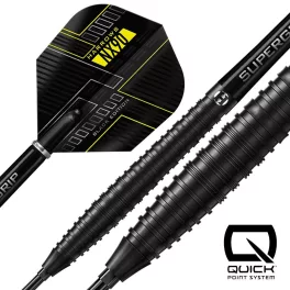 Darts szett steel Harrows QP NX90 Black Edition, 26g 90% wolfram