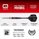 Darts szett steel Harrows QP Ryan Searle Series 2, 26g 90% wolfram