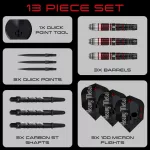 Darts szett steel Harrows QP Ryan Searle Series 2, 30g 90% wolfram
