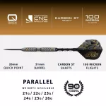 Darts szett steel Harrows QP Opus, 25g 90% wolfram