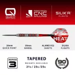 Darts szett steel Harrows QP Damon Heta Series 3, 21g 90% wolfram